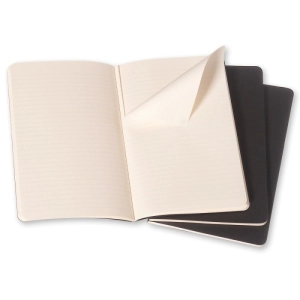 Zestaw 3 Zeszytów MOLESKINE Cahier Journals P (9x14cm) w linie, 64 strony, czarny-248662