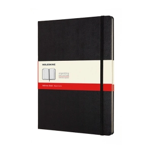 Adresownik MOLESKINE XL 19x25cm twarda oprawa 192 strony czarny