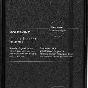 Notes MOLESKINE Classic edycja limitowana, twarda oprawa skórzana L (13x21 cm) w linie, czarny-248668