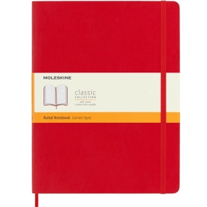 Notes MOLESKINE Classic XL 19x25cm w linie miękka oprawa 192 str czerwony-248713