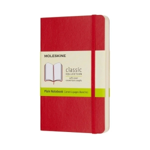 Notes MOLESKINE Classic P (9x14cm) gładki, miękka oprawa, 192 strony, czerwony