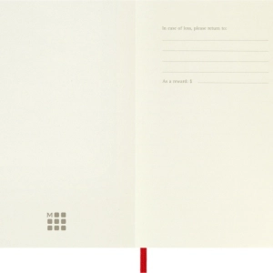 Notes MOLESKINE Classic P (9x14cm) gładki, miękka oprawa, 192 strony, czerwony-248731