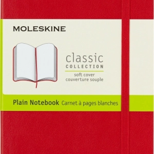 Notes MOLESKINE Classic P (9x14cm) gładki, miękka oprawa, 192 strony, czerwony-248732