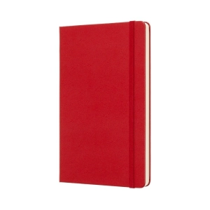 Notes MOLESKINE Classic L (13x21 cm) w kropki, twarda oprawa, scarlet red, 240 stron, czerwony-248746