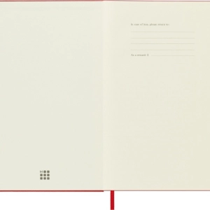 Notes MOLESKINE Classic L (13x21 cm) w kropki, twarda oprawa, scarlet red, 240 stron, czerwony-248751