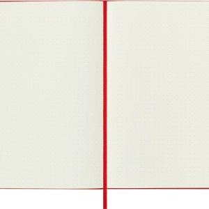 Notes MOLESKINE Classic L (13x21 cm) w kropki, twarda oprawa, scarlet red, 240 stron, czerwony-248754