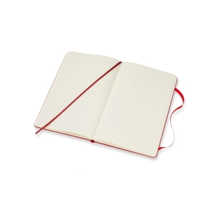 Notes MOLESKINE Classic L (13x21 cm) w kropki, twarda oprawa, scarlet red, 240 stron, czerwony-248755
