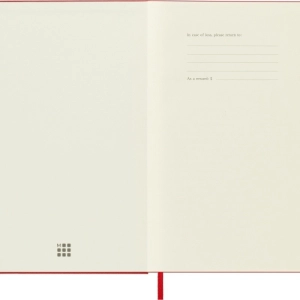 Notes MOLESKINE Classic L (13x21cm) gładki, twarda oprawa, 240 stron, czerwony-248785