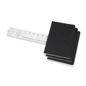 Zestaw 3 Zeszytów MOLESKINE Cahier Journals L (13x21cm) w kropki, 80 stron, czarny-248836