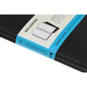 Zestaw 3 Zeszytów MOLESKINE Cahier Journals L (13x21cm) w kropki, 80 stron, czarny-248843