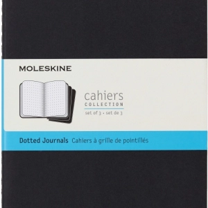 Zestaw 3 Zeszytów MOLESKINE Cahier Journals L (13x21cm) w kropki, 80 stron, czarny-248844