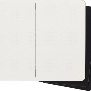 Zestaw 3 Zeszytów MOLESKINE Cahier Journals L (13x21cm) w kropki, 80 stron, czarny-248846