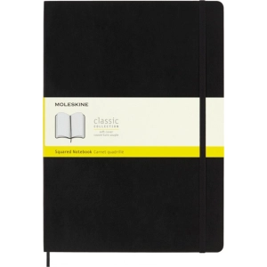 Notes MOLESKINE Classic A4 (21x29,7 cm) w kratkę, miękka oprawa, 192 strony, czarny-248870