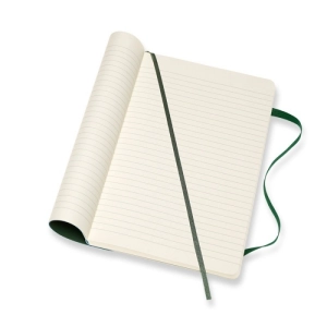 Notes MOLESKINE L (13x21cm) w linie, miękka oprawa, myrtle green, 192 strony, zielony-248879