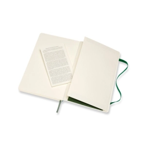 Notes MOLESKINE L (13x21cm) w linie, miękka oprawa, myrtle green, 192 strony, zielony-248882