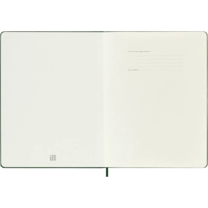 Notes MOLESKINE Classic XL (19x25cm) w kropki, twarda oprawa, myrtle green, 192 strony, zielony-248896