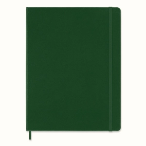 Notes MOLESKINE Classic XL (19x25cm) w kropki, twarda oprawa, myrtle green, 192 strony, zielony-248898