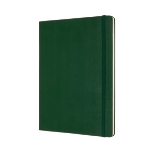 Notes MOLESKINE Classic XL (19x25cm) w kropki, twarda oprawa, myrtle green, 192 strony, zielony-248906