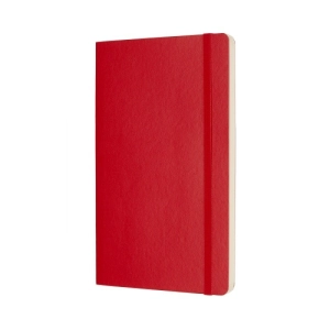 Notes MOLESKINE Classic L (13x21cm) w kropki, miękka oprawa, 192 strony, czerwony-248921