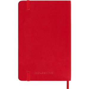 Notes MOLESKINE Classic P (9x14cm) w kropki, miękka oprawa, 192 strony, czerwony-248987