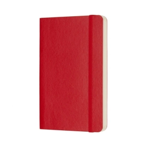 Notes MOLESKINE Classic P (9x14cm) w kropki, miękka oprawa, 192 strony, czerwony-248988