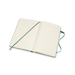 Notes MOLESKINE Classic L (13x21cm) w linie, twarda oprawa, myrtle green, 240 stron, zielony-248998