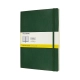 Notes MOLESKINE Classic XL (19x25cm), w kratkę, miękka oprawa, myrtle green, 192 strony, zielony