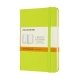 Notes MOLESKINE Classic P (9x14cm), w linie, twarda oprawa, 192 strony, lemon green