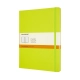 Notes MOLESKINE Classic XL (19x25cm), w linie, twarda oprawa, 192 strony, lemon green