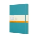 Notes MOLESKINE Classic XL (19x25 cm) w linie, twarda oprawa, reef blue, 192 strony, niebieski