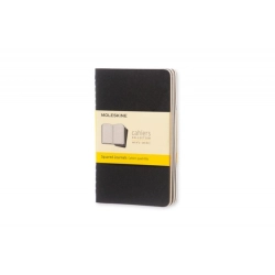Zestaw 3 Zeszytów MOLESKINE Cahier Journals P (9x14cm) w kratkę, 64 strony, czarny