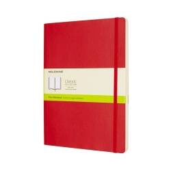 Notes MOLESKINE Classic XL 19x25cm gładki miękka oprawa 192 str czerwony