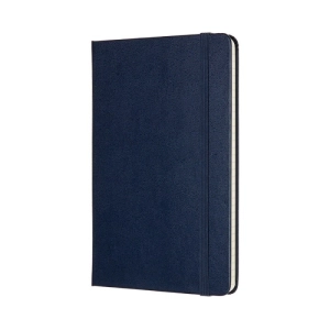 Notes MOLESKINE Classic M (11,5x18 cm) w kratkę, twarda oprawa, sapphire blue, 208 stron, niebieski-249023