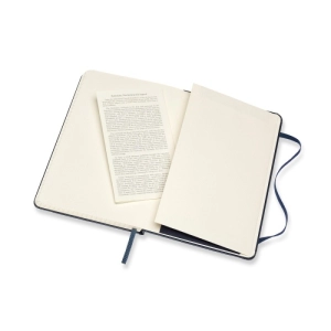 Notes MOLESKINE Classic M (11,5x18 cm) w kratkę, twarda oprawa, sapphire blue, 208 stron, niebieski-249027