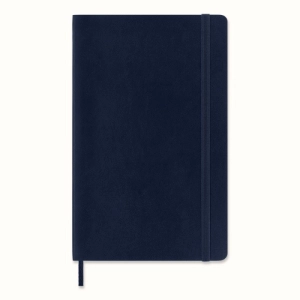 Notes MOLESKINE L (13x21cm) gładki, miękka oprawa, sapphire blue, 192 strony, niebieski-249040