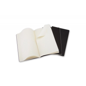 Zestaw 3 Zeszytów MOLESKINE Cahier Journals P (9x14cm) w kratkę, 64 strony, czarny-249066