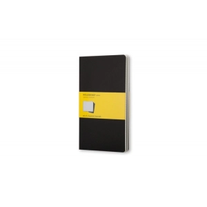 Zestaw 3 Zeszytów MOLESKINE Cahier Journals P (9x14cm) w kratkę, 64 strony, czarny-249067
