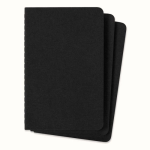 Zestaw 3 Zeszytów MOLESKINE Cahier Journals P (9x14cm) w kratkę, 64 strony, czarny-249069