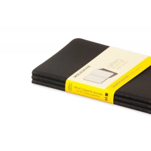 Zestaw 3 Zeszytów MOLESKINE Cahier Journals P (9x14cm) w kratkę, 64 strony, czarny-249073