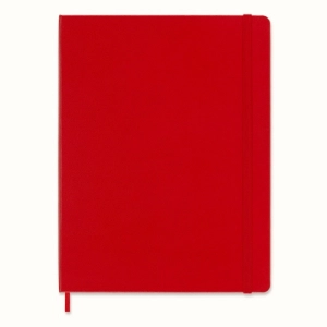Notes MOLESKINE Classic XL (19x25 cm) w linie, twarda oprawa, 192 strony, czerwony-249123