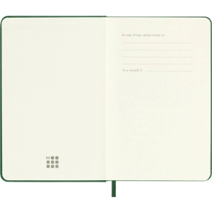 Notes MOLESKINE Classic P (9x14 cm) w linie, twarda oprawa, myrtle green, 192 strony, zielony-249130