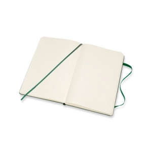 Notes MOLESKINE Classic L (13x21cm) w kropki, twarda oprawa, myrtle green, 240 stron, zielony-249151