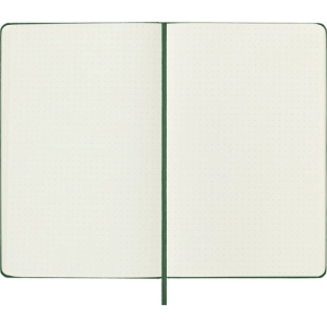 Notes MOLESKINE Classic L (13x21cm) w kropki, twarda oprawa, myrtle green, 240 stron, zielony-249153
