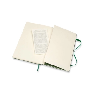 Notes MOLESKINE Classic L (13x21cm) w kropki, twarda oprawa, myrtle green, 240 stron, zielony-249154