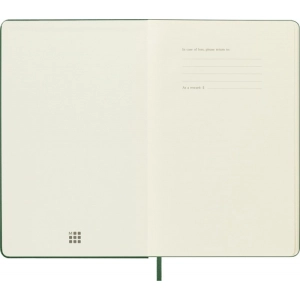 Notes MOLESKINE Classic L (13x21cm) w kropki, twarda oprawa, myrtle green, 240 stron, zielony-249160