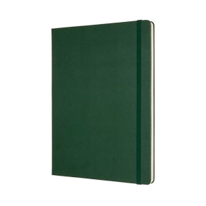 Notes MOLESKINE Classic XL (19x25cm) w kratkę, twarda oprawa, myrtle green, 192 strony, zielony-249169