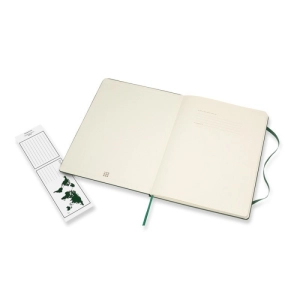 Notes MOLESKINE Classic XL (19x25cm) w kratkę, twarda oprawa, myrtle green, 192 strony, zielony-249172