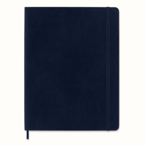 Notes MOLESKINE XL (19x25cm) w linie, miękka oprawa, sapphire blue, 192 strony, niebieski-249195