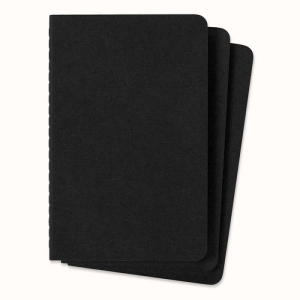 Zestaw 3 Zeszytów MOLESKINE Cahier Journals P (9x14cm) gładki, 64 strony, czarny-249213