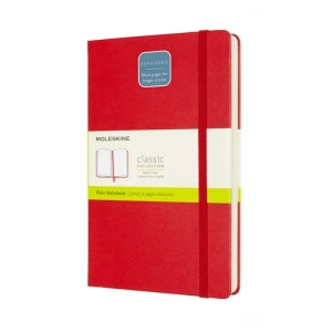 Notes MOLESKINE Classic L (13x21 cm) gładki, twarda oprawa, scarlet red, 400 stron, czerwony-249224